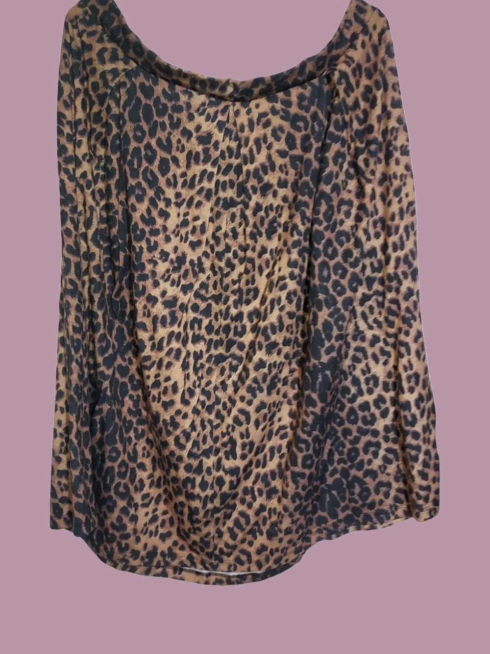 ASOS Leopard Print A-Line Skirt in Brown and Black